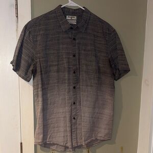 Billabong Men's Gray Short Sleeve Shirt